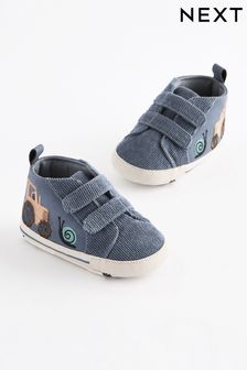 Blue Tractor Two Strap Easy Fastening Baby Trainers (0-24mths) (B37237) | kr140 - kr150