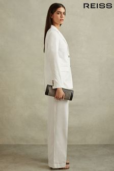 Reiss White Harper Tailored Single Breasted Suit Blazer (B37299) | €381