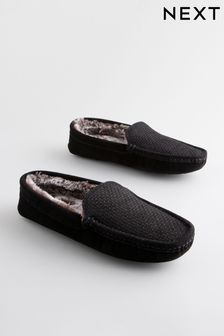 Men s Slippers Moccasin Nightwear Next Luxembourg