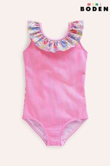 Boden Pink Frill Neck Swimsuit (B38009) | AED128 - AED150