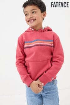 FatFace Red Chest Stripe Popover Hoodie (B38072) | 140 SAR
