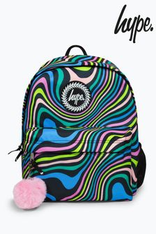 Hype. Blue Wavey Rainbow Backpack