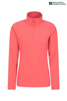 Mountain Warehouse Pink Womens Camber II Half Zip Fleece (B38184) | €41