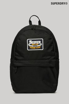 Superdry Black Patched Montana Backpack (B38256) | SGD 87