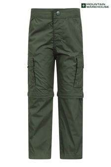 Green - Mountain Warehouse Kids Active Convertible Trousers (B38290) | kr480