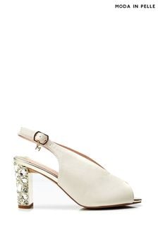 Moda In Pelle Melonia Peep Toe Jewelled Heel Sandals (B38327) | $153