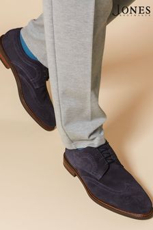 حذاء ديربي جلد أزرق من Jones Bootmaker (B38360) | 631 ر.س
