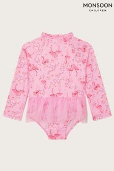 Monsoon Pink Baby Flamingo Swimsuit (B38418) | €28 - €31