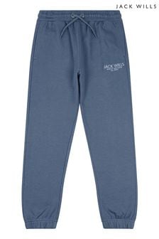 Niebieski - Jack Wills chłopięce spodnie dresowe Haydor z grafiką (B38623) | 220 zł - 265 zł