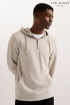 Ted Baker Cream Caproe Quarter Zip Hoodie (B38639) | €126