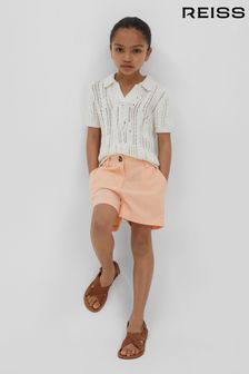 Reiss Apricot Dani Junior Linen Loose Fit Shorts (B38643) | €50