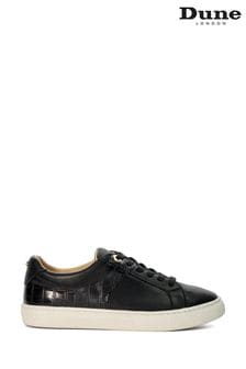 Dune London Black Elodic Material Mix Cupsole Sneakers (B38657) | SGD 126