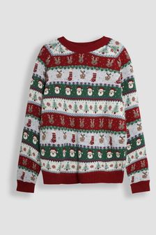 Red Christmas Sweater Fairisle Crew Neck Christmas Jumpers Next Luxembourg