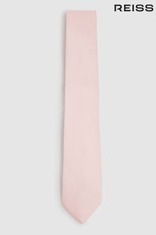 Reiss Light Pink Ceremony Textured Tie with Silk (B38816) | ￥11,290