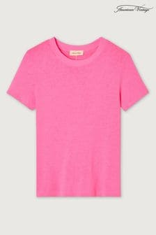 American Vintage Short Sleeve Scoop Neck T-Shirt (B38842) | KRW117,400