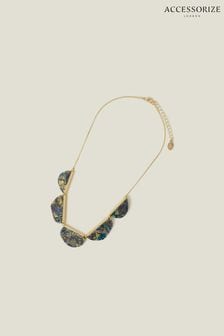 Accessorize Grey Mother of Pearl Semi Circle Necklace (B38879) | 25 €