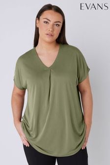 Grün - Evans Shirt mit gekerbtem Ausschnitt (B38990) | 41 €