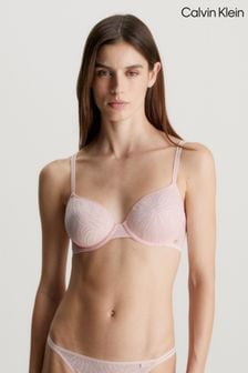 Calvin Klein Pink Cut Out Lined Bra (B39002) | LEI 286