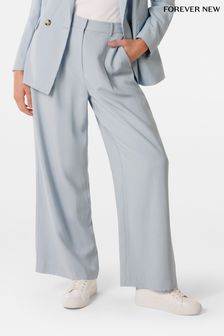 Forever New Blue Fran Wide Leg Trousers (B39106) | $109