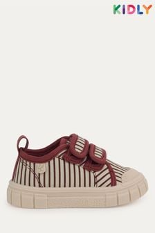 KIDLY Stripe Canvas Trainers