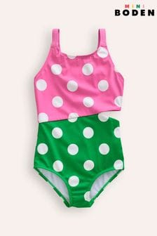 Boden Pink Rainbow Cut-Out Swimsuit (B39484) | $37 - $43