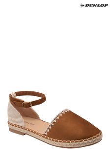 Dunlop Brown Flat Espadrille Sandals (B39490) | AED139