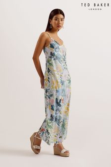 Ted Baker Adamela Printed Slip Midi Dress (B39837) | €143