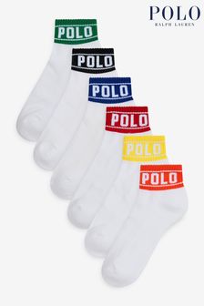 Polo Ralph Lauren Boys Multi Stripe Socks 6 Packs (B40112) | €15.50