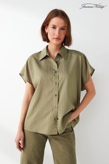 American Vintage Green Okyrow Shirt (B40177) | $248