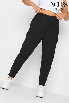 Yours Curve Black Tailored Scuba Pocket Trousers (B40596) | 1,488 UAH