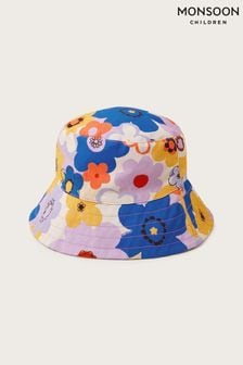Monsoon Blue Reversible Floral Bucket Hat (B40911) | 64 QAR - 69 QAR