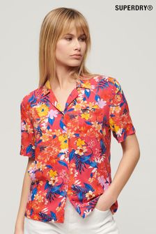 Superdry Pink Beach Resort Shirt (B41013) | kr651