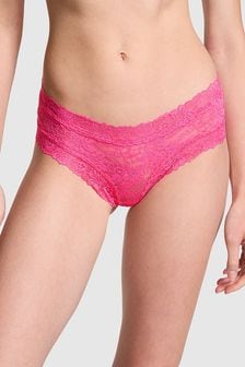 Розовая роза - Victoria's Secret Pink Floral Lace Knickers (B41212) | €12