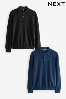 Next mens knitted polo cheap