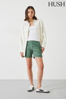Hush Green Long Chino Shorts (B41613) | $130