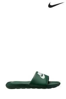 Nike green sliders clearance