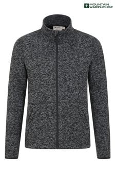 Mountain Warehouse Black Mens Idris II Full-Zip Fleece Jacket (B41648) | $82