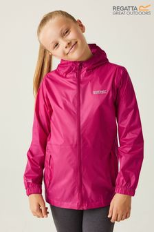 Regatta Kids Pink Pack It III Waterproof Jacket