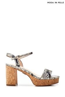 Moda in Pelle Lysha Two Part Cork Platform Sandals (B41829) | $153