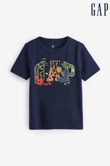 Gap Blue Logo Graphic Short Sleeve Crew Neck T-Shirt (4-13yrs) (B41914) | €14