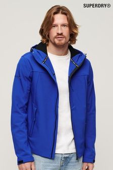 Синий - Superdry мягкая куртка-треккер с капюшоном и ракушками (B42156) | €129