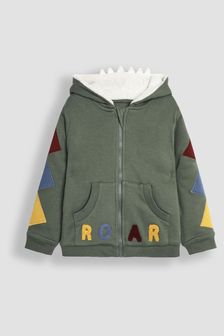 Jojo Maman Bébé Dino Applique Novelty Cosy Hoodie (B42280) | €46