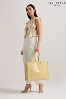 Ted Baker Yellow Allicon Croc Effect Detail Ew Icon Bag (B42343) | AED389