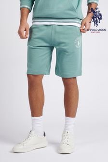 U.S. Polo Assn. Mens Classic Fit Blue Tipped Shorts (B42427) | AED277