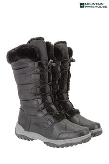 Mountain Warehouse Black Snowflake Womens Long Snow Walking Boots (B42489) | €107