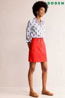Boden Red Nell Chinos Mini Skirt (B42500) | 247 QAR