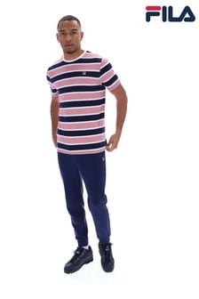 Fila White/Pink/Purple Grayson Yarn Dye Stripe T-Shirt (B42742) | SGD 68