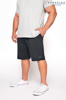 BadRhino Big & Tall Black Essential Jogger Shorts (B42794) | OMR10