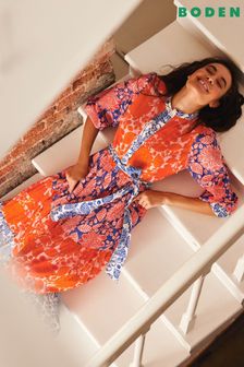 Women s Curve Tiered Smock Holiday High Neck Dresses Next Luxembourg