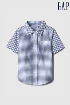 Gap Cotton Short Sleeve Poplin Baby Shirt (Neugeborenes - 5 Jahre) (B43127) | 23 €
